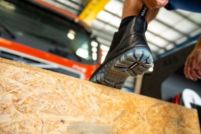 Image showing 5 th Mack Workwear USA Mens Tradie Slip-On Work Boot, Steel Toe, Slip Resistant, Water/Heat Resistant, Anti-Static, Durable TPU Sole