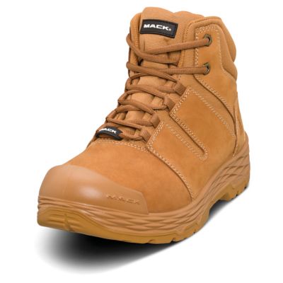 Mack Workwear USA Unisex Shift Zip Side Work Boot, Steel Toe, Slip Resistant, Waterproof, Heat & Fuel Oil Resistant, Anti-Static