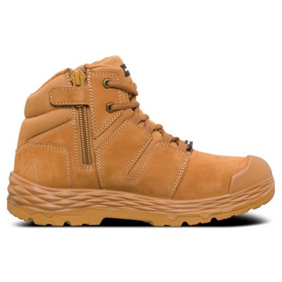 Image showing 4 th Mack Workwear USA Unisex Shift Zip Side Work Boot, Steel Toe, Slip Resistant, Waterproof, Heat & Fuel Oil Resistant, Anti-Static