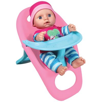 Image showing  12 in. Baby Doll Set: Bunk Bed High Chair