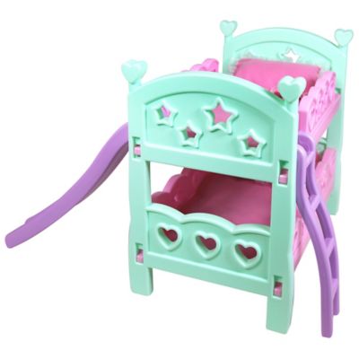 Image showing  12 in. Baby Doll Set: Bunk Bed High Chair