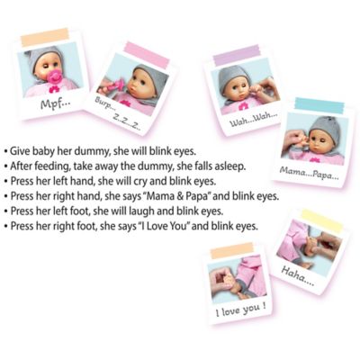 Image showing  15.75 in. Baby with Blinking Eyes