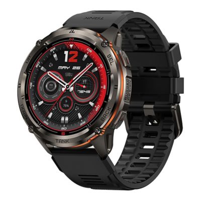 KOSPET TANK T3 Ultra 2 GPS Smartwatch with Silicone Band (Black)