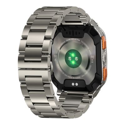 Image showing 7 th KOSPET TANK M3 Ultra Special Edition GPS Smartwatch with Stainless Steel Band (Silver)