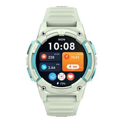 Image showing 8 th KOSPET TANK S2 GPS Smartwatch with Silicone Band (Iris Green)