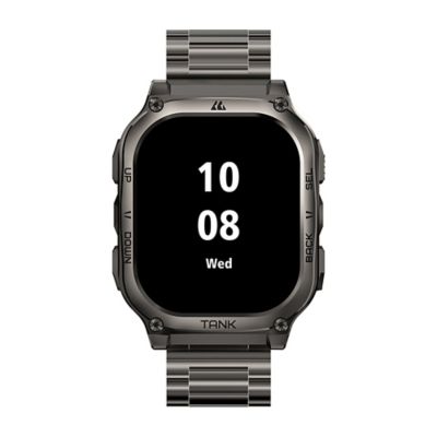 Image showing  TANK M3 Special Edition Smartwatch with Stainless Steel Band (Black)