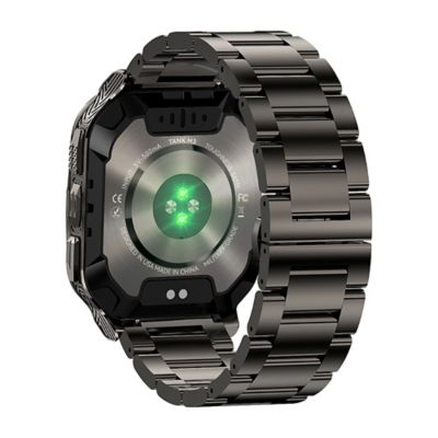 Image showing  TANK M3 Special Edition Smartwatch with Stainless Steel Band (Black)