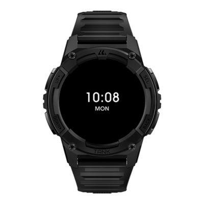 Image showing 6 th KOSPET TANK S2 GPS Smartwatch with Silicone Band (Strawflower Black)