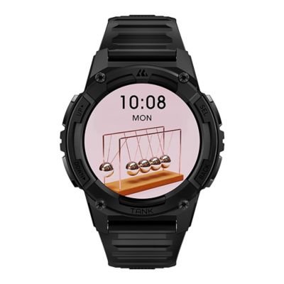 Image showing 7 th KOSPET TANK S2 GPS Smartwatch with Silicone Band (Strawflower Black)