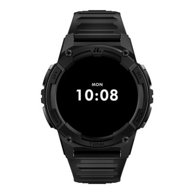 Image showing 9 th KOSPET TANK S2 GPS Smartwatch with Silicone Band (Strawflower Black)