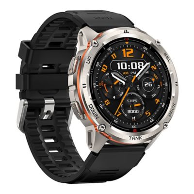 Image showing 7 th KOSPET TANK T3 Ultra 2 GPS Smartwatch with Silicone Band (Silver)