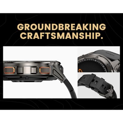 Image showing  TANK T3 Special Edition Smartwatch with Stainless Steel Band (Black)