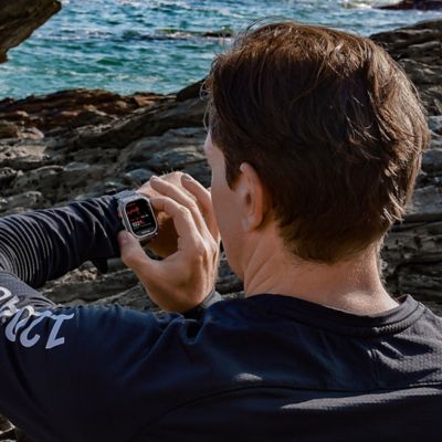 Image showing  TANK M3 Smartwatch with Silicone Band (Black)