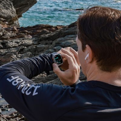 Image showing 8 th KOSPET TANK M3 Smartwatch with Silicone Band (Silver)