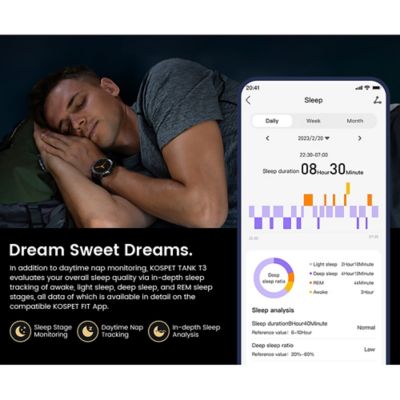 Image showing 5 th KOSPET TANK T3 Smartwatch with Silicone Band (Silver)