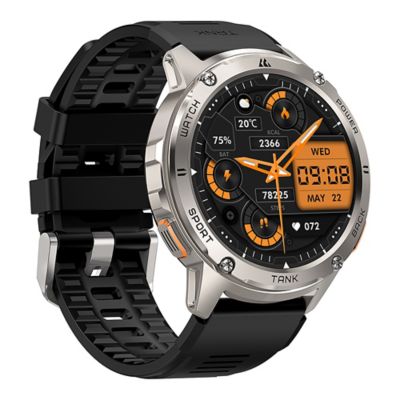 Image showing 9 th KOSPET TANK T3 Smartwatch with Silicone Band (Silver)