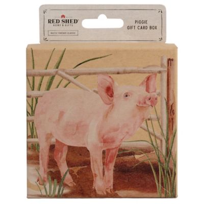 Red Shed Piggie Gift Card Box