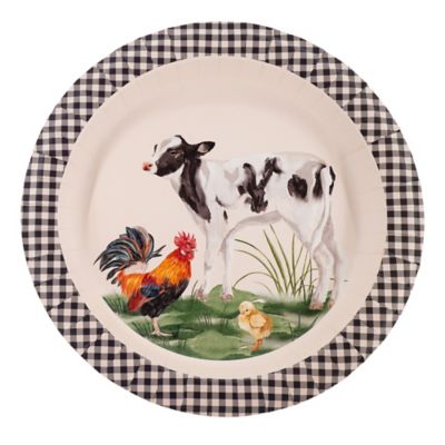Red Shed Barnyard Buddies Paper Plates, 10.5 in., 20 pk.