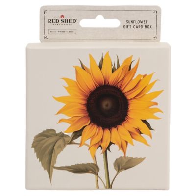 Red Shed Sunflower Gift Card Box