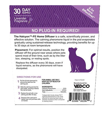 Image showing  HALCYON-FE Calming Home Diffuser Starter Kit for Cats, 1-Pack