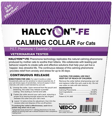 Image showing  HALCYON-FE Calming Collar for Cats