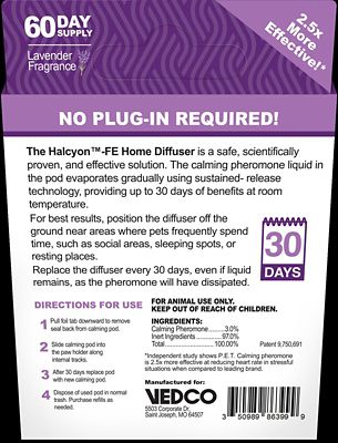 Image showing  HALCYON-FE Calming Home Diffuser Refills for Cats, 2-Pack