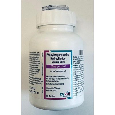 Zyvet Phenylpropanolamine Hydrochloride Chewable Tablets for Dogs
