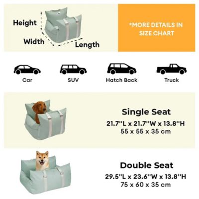 Image showing 4 th FunnyFuzzy First Class Waterproof Dog Car Seat Bed