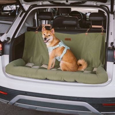 Image showing  Large Chessboard Lounge Dog Car Seat Bed