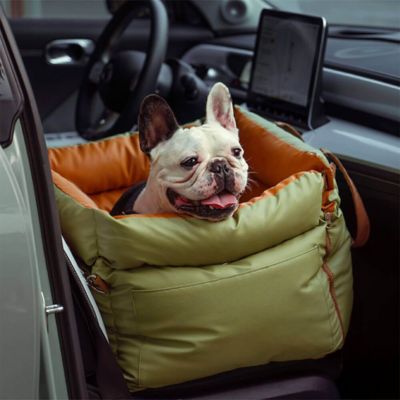 Image showing 2 th FunnyFuzzy Urban Voyager Dog Car Booster Seat Bed
