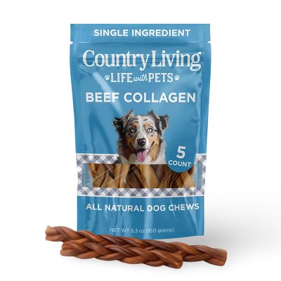 Country Living 6 in. Braided Collagen Sticks for Dogs - 5 ct. Bag