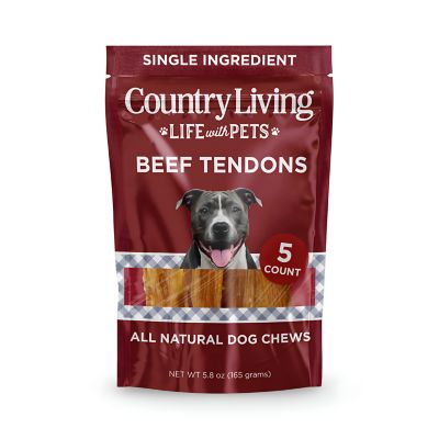 Image showing  4 - 7 in. Beef Backstrap Tendon Dog Chews, 5 ct. Bag