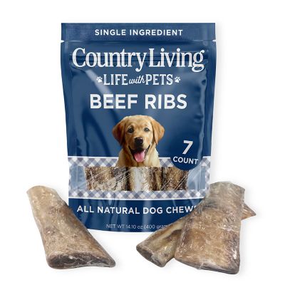 Country Living 4 in. - 7 in. Rib Bones Dog Treats - 7 ct. Bag