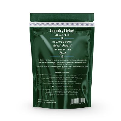 Image showing  4 in. x 4 in. Beef Cheek Chip Dog Treats - Chicken Flavor - 5 ct. Bag