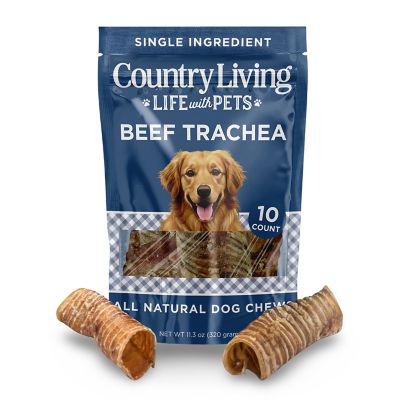 Country Living 6 in. Beef Trachea Dog Chews - 10 ct. Bag