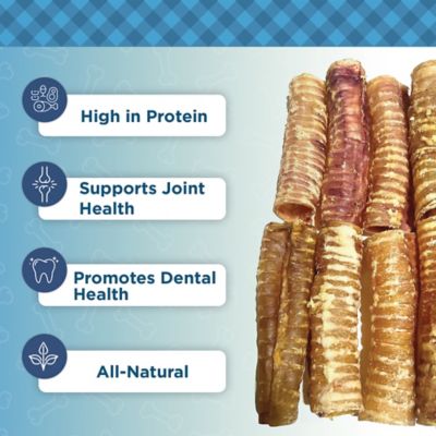 Image showing  6 in. Beef Trachea Dog Chews - 10 ct. Bag