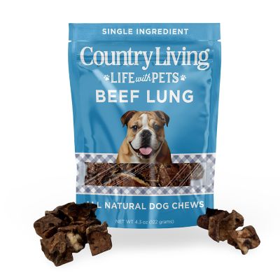 Country Living 4 in.-6 in. Beef Lung Slices Dog Treats - 8oz