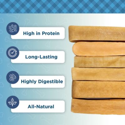 Image showing  Natural Yak Cheese Chew Bars for Dogs - Large Size (2 per Bag)