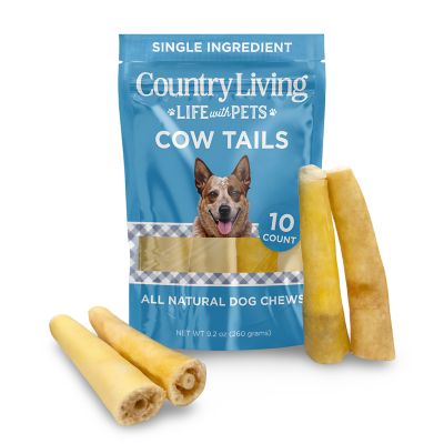 Country Living 5 in.-7 in. Cow Tails Dog Chews - 10 ct. Bag