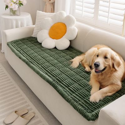 FunnyFuzzy Soft Flannel Breathable Sofa Seat Pad, 27.6 x 70.9 in.