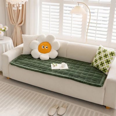 Image showing  Soft Flannel Breathable Sofa Seat Pad, 27.6 x 82.7 in.