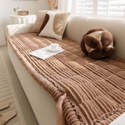 Image showing 1 th FunnyFuzzy Soft Flannel Breathable Sofa Seat Pad, 35.4 x 70.9 in.