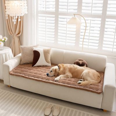 Image showing 2 th FunnyFuzzy Soft Flannel Breathable Sofa Seat Pad, 35.4 x 70.9 in.