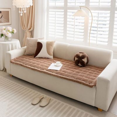 Image showing 6 th FunnyFuzzy Soft Flannel Breathable Sofa Seat Pad, 35.4 x 70.9 in.