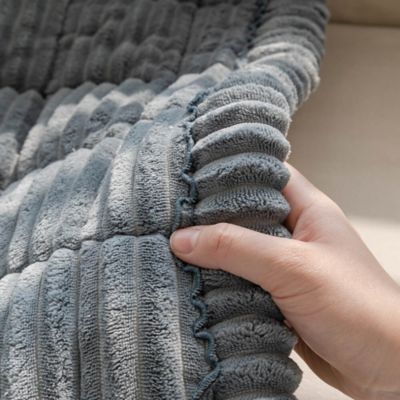 Image showing 4 th FunnyFuzzy Soft Flannel Breathable Sofa Seat Pad, 27.6 x 82.7 in.