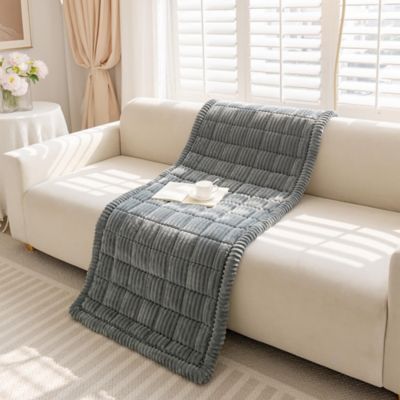 Image showing 6 th FunnyFuzzy Soft Flannel Breathable Sofa Seat Pad, 35.4 x 70.9 in.