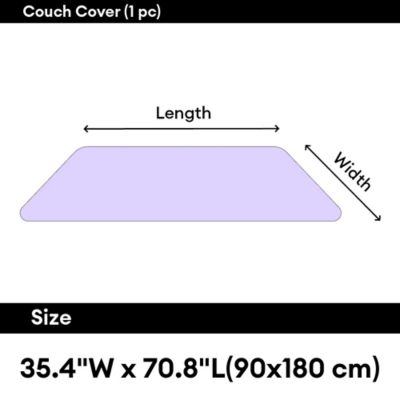 Image showing 7 th FunnyFuzzy Soft Flannel Breathable Sofa Seat Pad, 35.4 x 70.9 in.