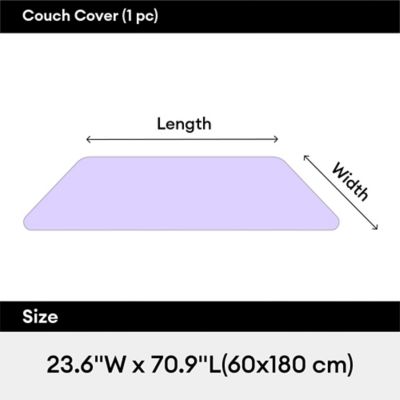 Image showing 9 th FunnyFuzzy Garden Chic Cotton Sofa Seat Pad, 23.6 x 70.9 in.
