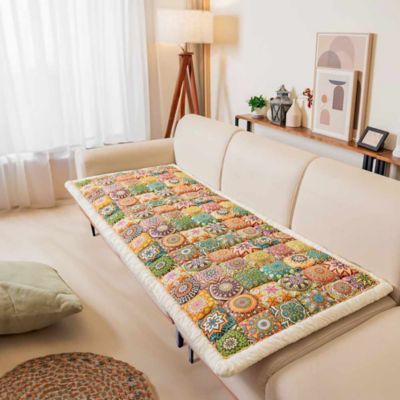 Image showing  Garden Chic Cotton Sofa Seat Pad, 27.6 x 59.1 in.