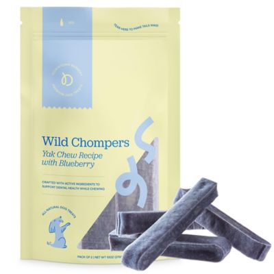 Downtown Barkery Dental Yak Blueberry Flavor Dog Chew Treats, 2 pk.